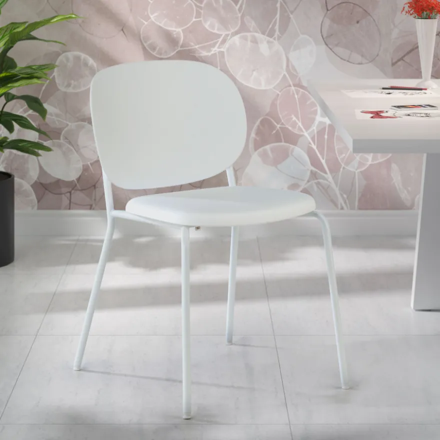 Poltroncina da Ufficio Mila, gambe in acciao