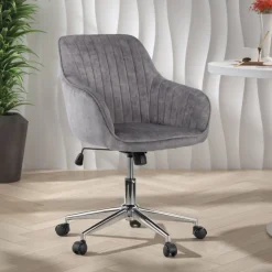 Poltroncina Girévole Ministry, struttura in acciaio
