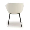 Poltroncina ufficio Ores, Gambe nere, Confortevole, Pelle