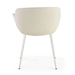 Poltroncina ufficio Ores, Gambe nere, Confortevole, Pelle