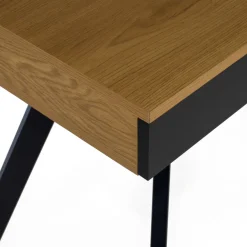 Scrivania da ufficio Vegas in legno di rovere e acciaio