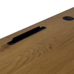 Scrivania da ufficio Vegas in legno di rovere e acciaio