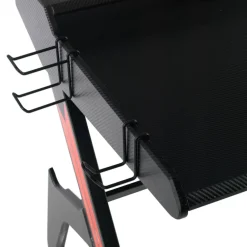Scrivania Gaming GT, fibra di carbonio, gambe a croce