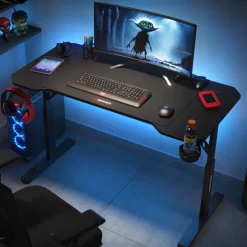 Scrivania Gaming Helix R2, fibra di carbonio
