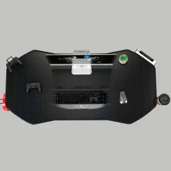 Scrivania Gaming Racer, fibra di carbonio