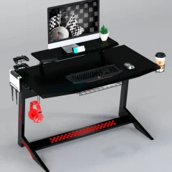 Scrivania Gaming XPlayer, due livelli, fibra di carbonio