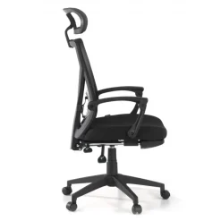 Sedia Computer con poggiapiedi estraibile Neo, rete