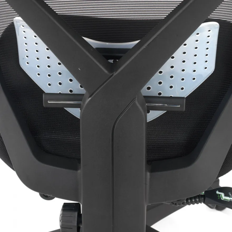 Sedia Computer con poggiapiedi estraibile Neo, rete