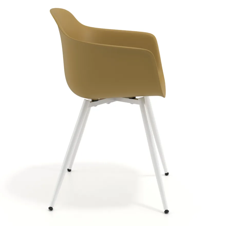 Sedia Conferenza Alice, 4 gambe, design avvolgente