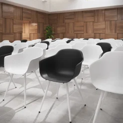 Sedia Conferenza Alice, 4 gambe, design avvolgente