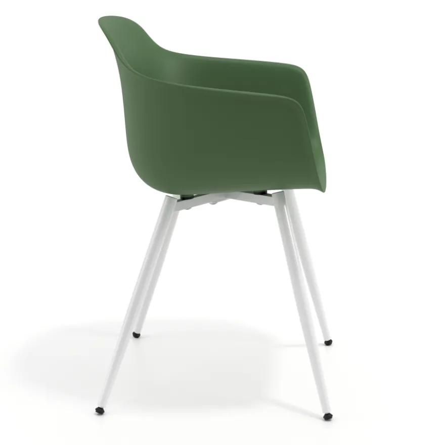 Sedia Conferenza Alice, 4 gambe, design avvolgente