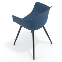 Sedia Conferenza Alice, 4 gambe, design avvolgente