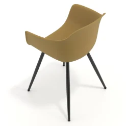 Sedia Conferenza Alice, 4 gambe, design avvolgente