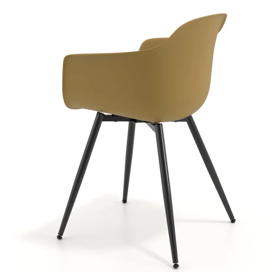 Sedia Conferenza Alice, 4 gambe, design avvolgente