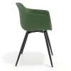 Sedia Conferenza Alice, 4 gambe, design avvolgente