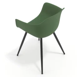 Sedia Conferenza Alice, 4 gambe, design avvolgente