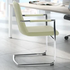 Sedia Conferenza Dallas, schienale ergonomico, slitta