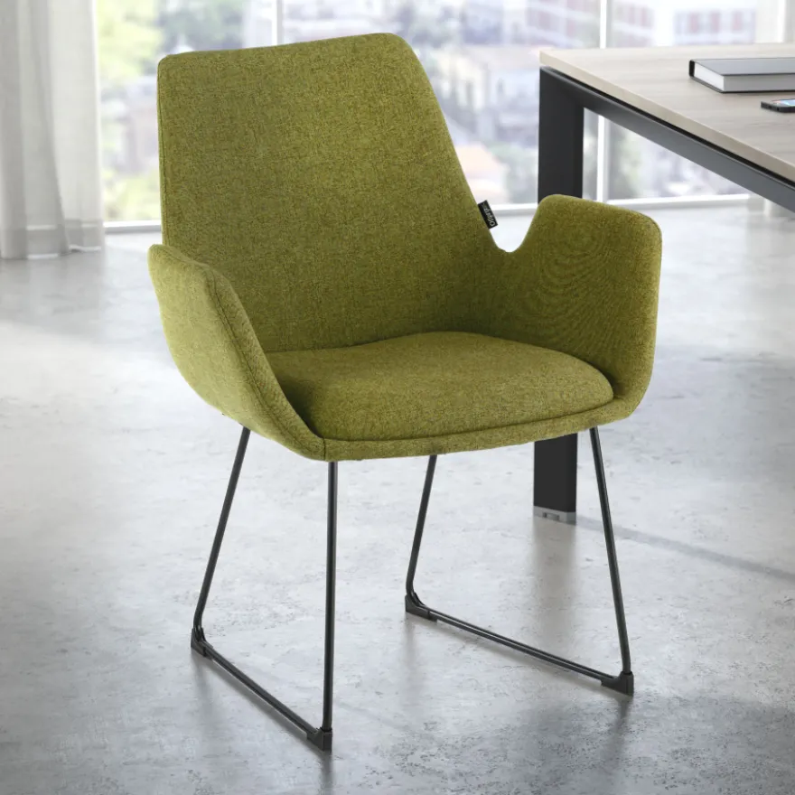 Sedia Conferenza Glamm, Cantilever, struttura in acciaio