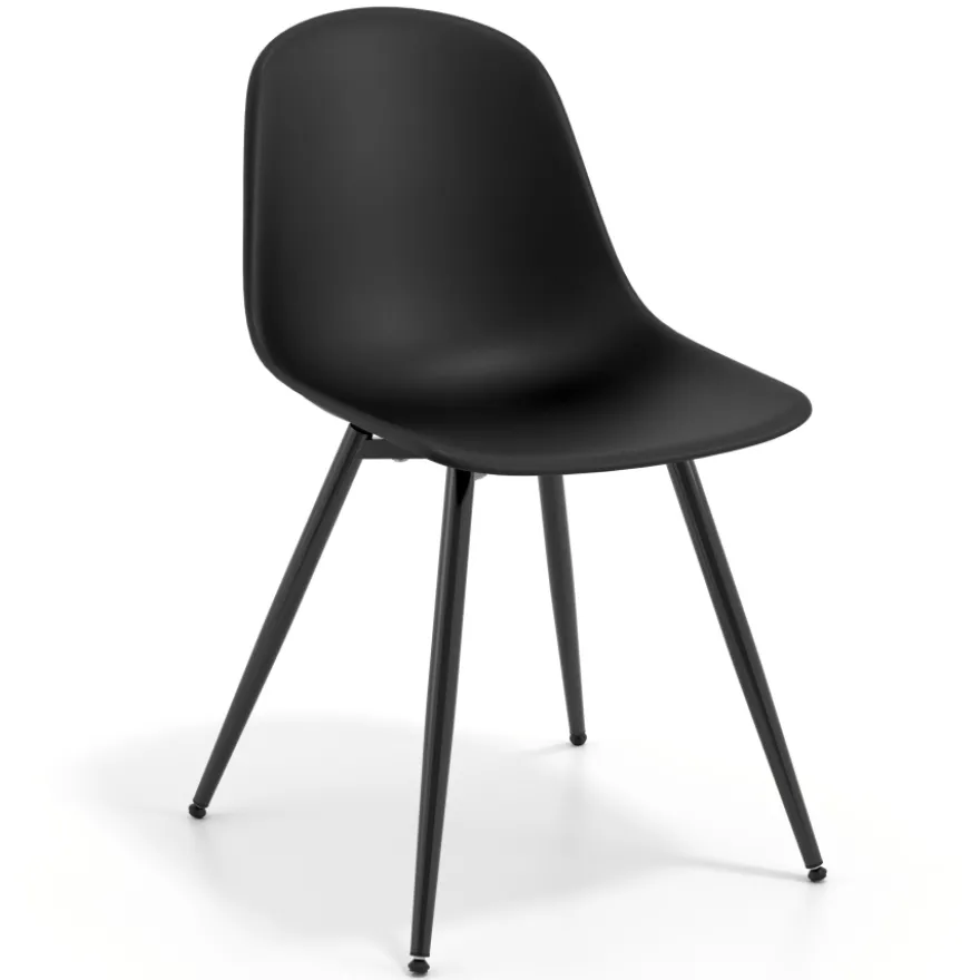 Sedia conferenza Lara, impilabile, scocca in polipropilene