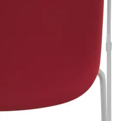 Sedia Conferenza Swing, con braccioli, impilabile, seduta imbottita