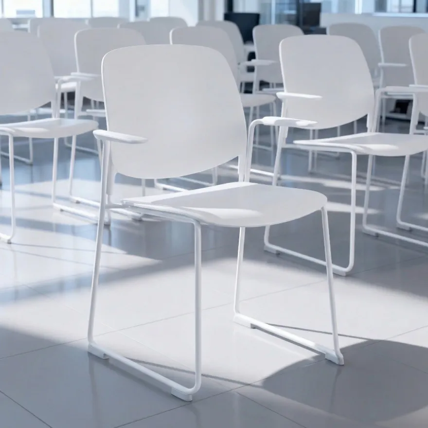 Sedia da Conferenza con braccioli Nadya, Pratica e impilabile