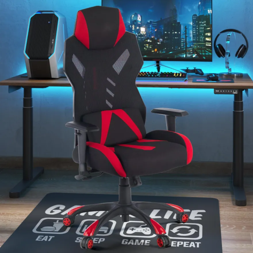 Sedia da Gaming Fenix, rete traspirante, braccioli 1D