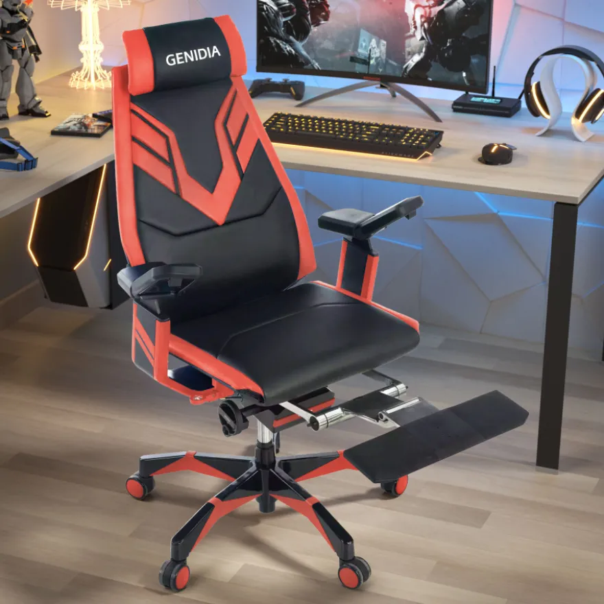 Sedia da Gaming Genidia, professionale, Alta Qualità, braccioli 5D
