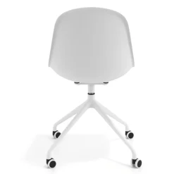 Sedia da riunione Lara con ruote, base in alluminio