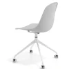 Sedia da riunione Lara con ruote, base in alluminio