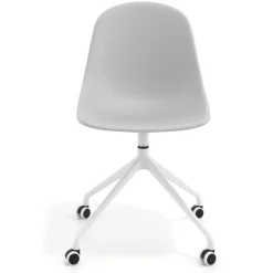Sedia da riunione Lara con ruote, base in alluminio