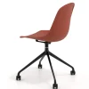 Sedia da riunione Lara con ruote, base in alluminio