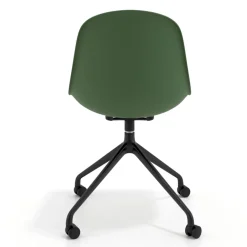 Sedia da riunione Lara con ruote, base in alluminio