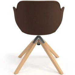 Sedia da Riunione Laure, Gambe in legno, Alta qualità, Imbottita