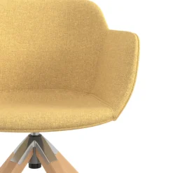 Sedia da Riunione Laure, Gambe in legno, Alta qualità, Imbottita