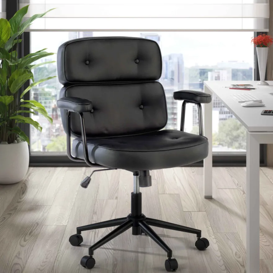 Sedia da Scrivania design Royale, sedile imbottito