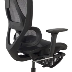 Sedia da scrivania ergonomica Sion con poggiapiedi estraibile