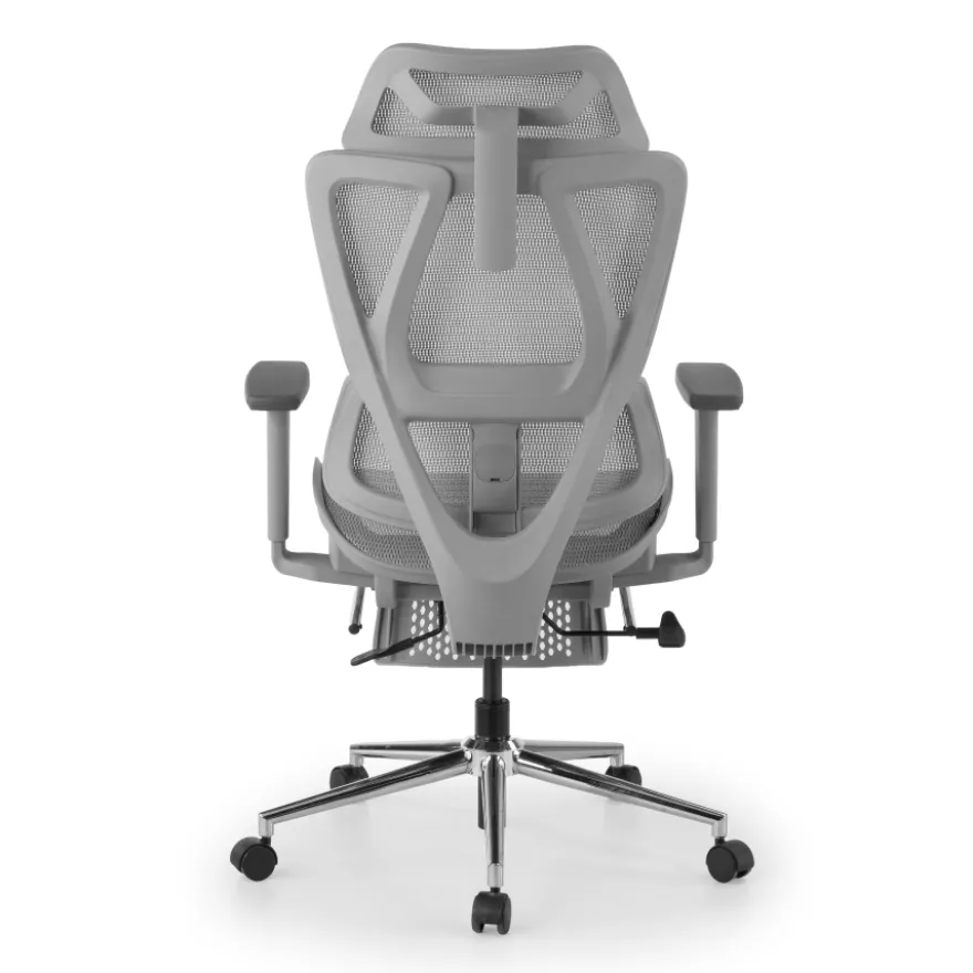 Sedia da scrivania ergonomica Sion con poggiapiedi estraibile