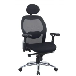 Sedia da Studio Ergonomica Hong Kong braccioli regolabili, poggiatesta