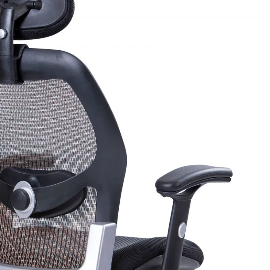 Sedia da Studio Ergonomica Hong Kong braccioli regolabili, poggiatesta