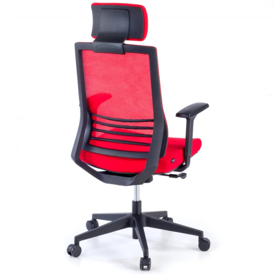 Sedia da Studio Magnum, con poggiatesta, rete