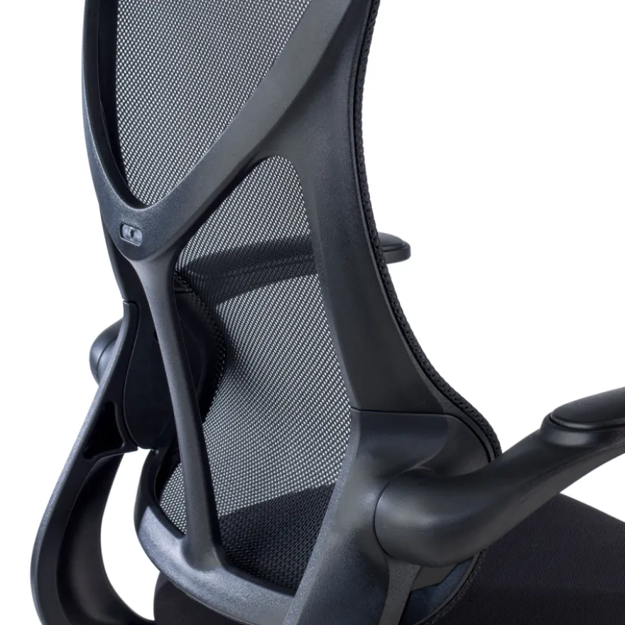 Sedia da studio Raptor, braccioli pieghevoli, schienale ergonomico