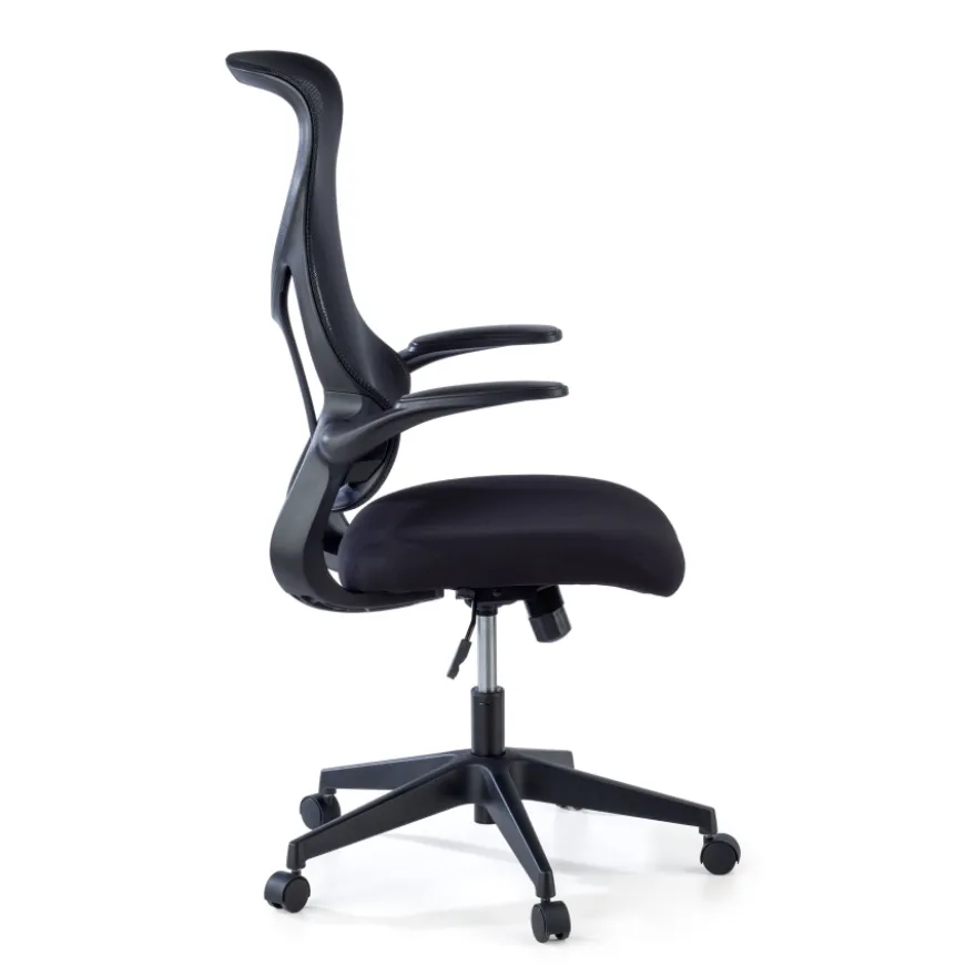 Sedia da studio Raptor, braccioli pieghevoli, schienale ergonomico