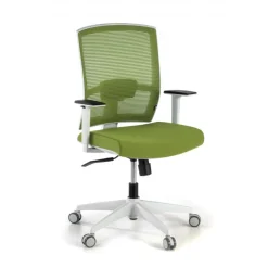 Sedia da ufficio ergonomica Akira white, meccanismo syncro