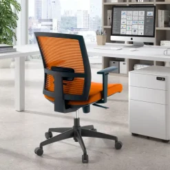 Sedia da ufficio ergonomica Akira, meccanismo syncro