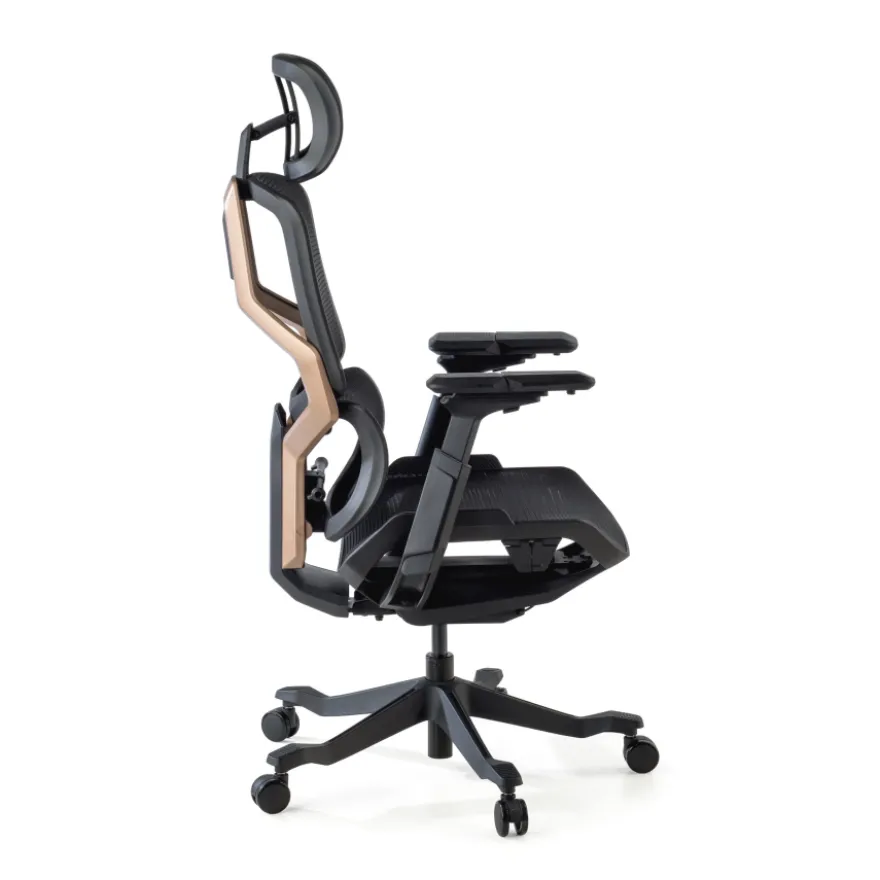 Sedia da ufficio ergonomica AeroMax con doppio supporto lombare
