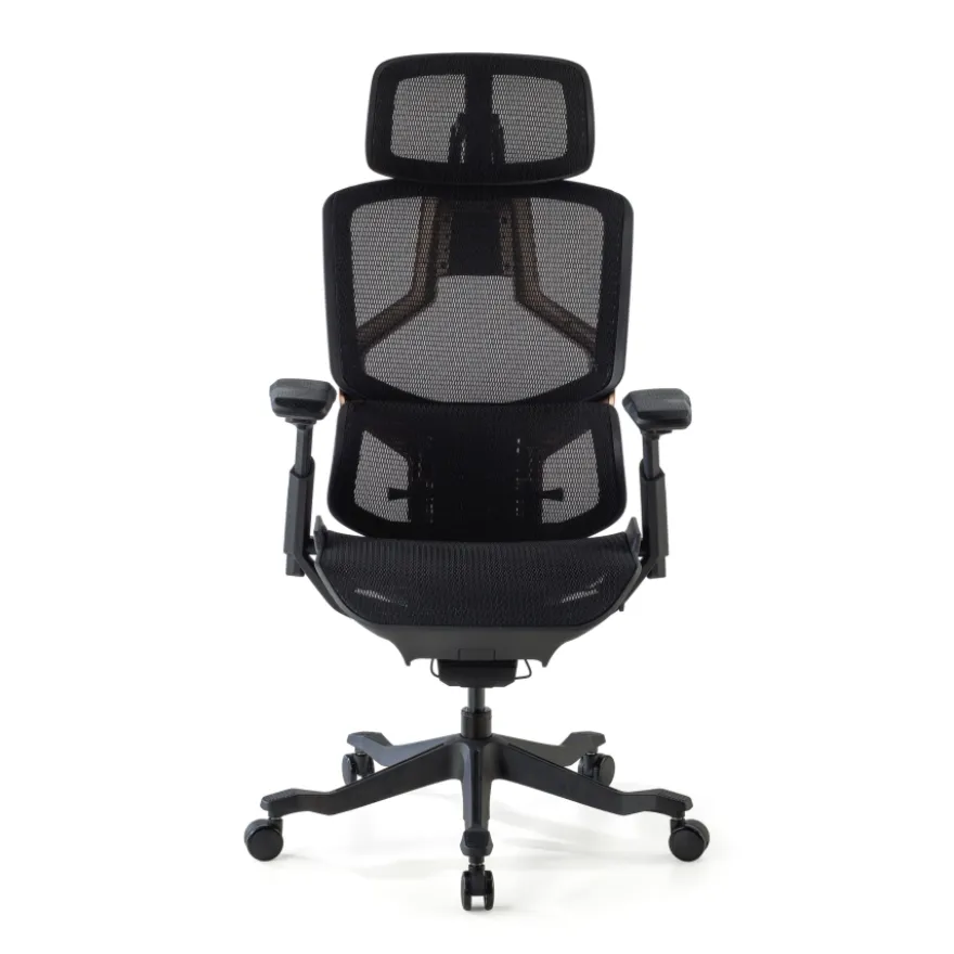 Sedia da ufficio ergonomica AeroMax con doppio supporto lombare