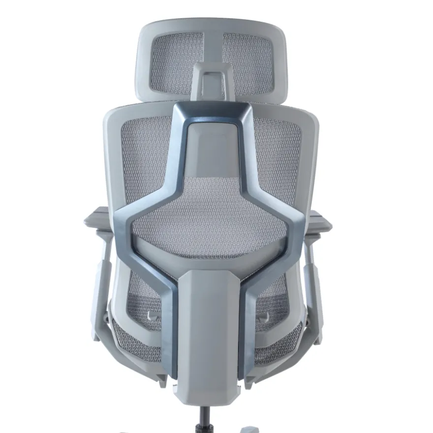 Sedia da ufficio ergonomica AeroMax white con doppio supporto lombare