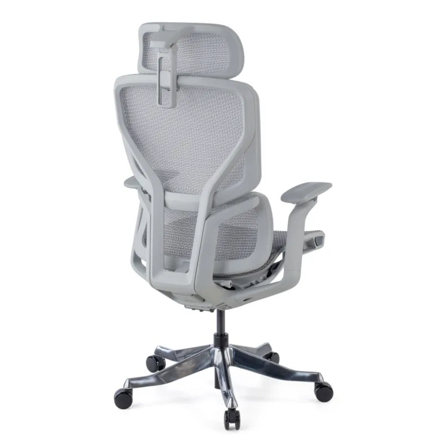 Sedia da Ufficio Ergonomica AeroFit, Alte Prestazioni, Struttura Bianca
