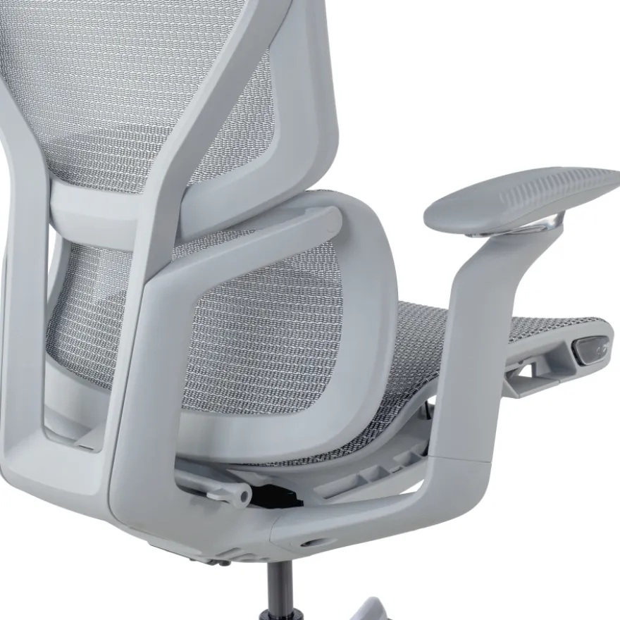 Sedia da Ufficio Ergonomica AeroFit, Alte Prestazioni, Struttura Bianca