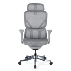 Sedia da Ufficio Ergonomica AeroFit, Alte Prestazioni, Struttura Bianca